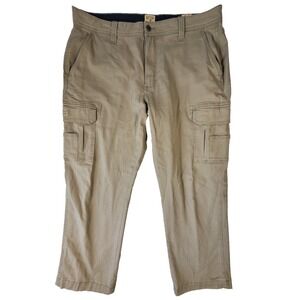 RedHead Cargo Pants Mens 38x30 Khaki Flannel Lined Outdoors Workwear